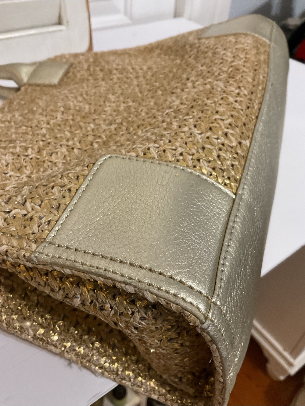Tory Burch Ella Straw Raffia Tote - Picture 6 of 12